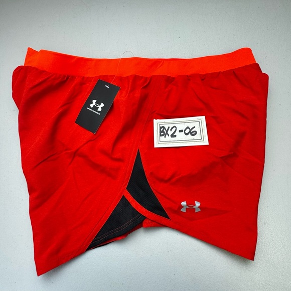COPY - Under Armour Women’s Running Gym Shorts Activewear Red XL NWT Fly By 2.0 - Picture 10 of 10